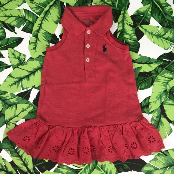 Ralph Lauren Other - 5 for $25 Ralph Lauren Coral Eyelet Polo Dress